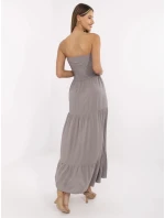 Šaty D73761M30251 sivé