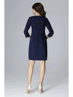 Dámske šaty L004 tmavo modré - Lenitif
