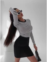 Dámsky top 278023 čierno-biely - Ola Voga