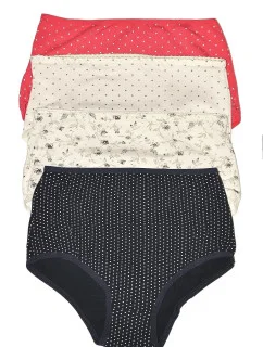 Dámske nohavičky Sara 018 Ecru s bodkami - De Lafanse