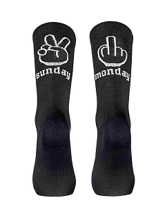 Cyklistické ponožky NORTHWAVE Sunday Monday Sock, čierne