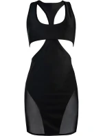 Šaty V-10619 čierne - Axami