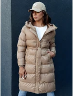Dámsky prešívaný kabát GLAMMANT beige FashionStreet TY4354