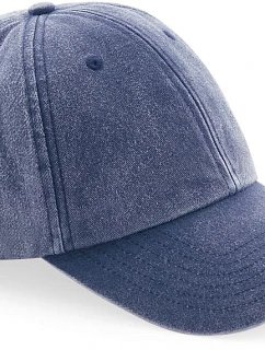 Beechfield B 655 6 panelová nízkoprofil kšiltovka "Vintage" 53.0655 vintage denim