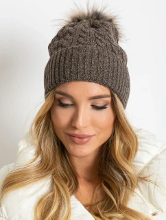 Dámska čiapka AT CZ 173501 tmavo hnedá