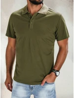 Pánske bavlnené zelené polo tričko FashionStreet PX0511