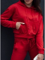 TRENDHOOD dámska mikina s kapucňou červená FashionStreet BY1312