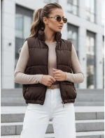 Dámska prešívaná vesta URBANELLE hnedá FashionStreet TY4970