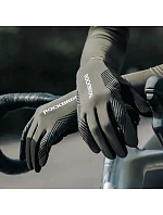 Cyklistické rukavice Rockbros 16110006002 tlmenie veľkosť M - zelená/čierna