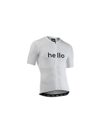 Cyklistické tričko NORTHWAVE Blade Hello Goodbye Jersey S/s, biele Cyklistické tričko NORTHWAVE Blade Hello Goodbye Jersey S/s, biele
