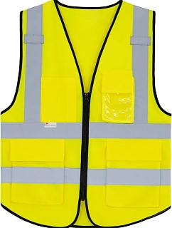 Korntex KXPMF – Mníchovská multifunkčná vesta Hi-Vis 76.XPMF, žltá (Hi-Vis)