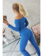 Súprava s dvojitým lemovaním nevädza modrá Súprava s dvojitým lemovaním nevädza modrá