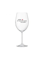 Pohár BECAUSE BEING A NURSE IS NOT A PRELIMINARY - číry pohár na víno 350 ml Pohár BECAUSE BEING A NURSE IS NOT A PRELIMINARY - číry pohár na víno 350 ml