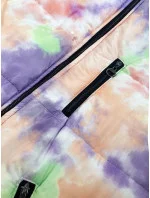 Oranžovo-fialová farebná dámska vesta (1748)