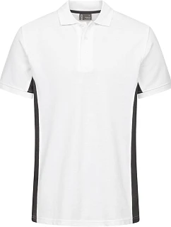 Promodoro 4590 Unisex pracovné polo s kontrastnými prvkami – EXCD 40.4590 biela/antracitová