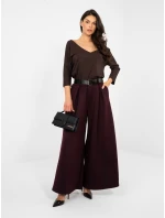 Nohavice IT SP 17872.29 tmavo fialové