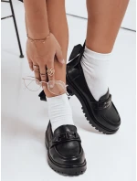 Dámske čierne mokasíny FashionStreet ZY1127