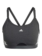 Podprsenka Adidas Aeroreact Training Light-Support 3-Stripes Bra W HC7870