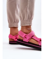 Damskie Sandały Na Platformie Lee Cooper LCW-24-05-2750L Fuksja