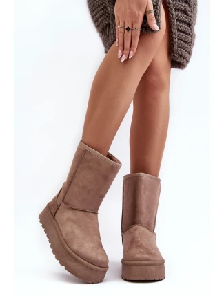 Dámske snehové topánky VL256P Dark beige - Seastar Dámske snehové topánky VL256P Dark beige - Seastar