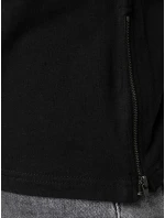 Pánske čierne tričko s dlhým rukávom FashionStreet LX0559