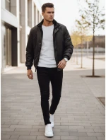 Pánska prechodná bunda čierna FashionStreet TX4583