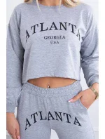 Atlanta šedá sada s potlačou