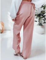 Dámske nohavice so širokými nohavicami MILLIVIO pink FashionStreet UY2663 Dámske nohavice so širokými nohavicami MILLIVIO pink FashionStreet UY2663