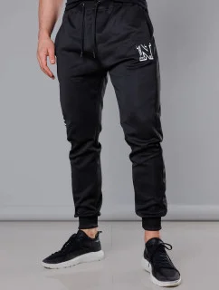 Pánske tepláky s potlačou Black (8K178-3)