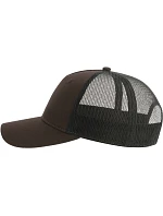Atlantis Headwear Zion 5-panelová truckerová čiapka 33.0120 hnedá/čierna Atlantis Headwear Zion 5-panelová truckerová čiapka 33.0120 hnedá/čierna