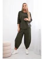 Punto Milano Zimná súprava teplákov a nohavíc khaki