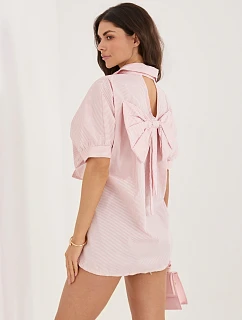 IT košeľa KS 18989.17 biela ružová