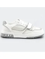 Bielo-šedé dámske dvojfarebné tenisky "adidasky" (AD-585) Bielo-šedé dámske dvojfarebné tenisky "adidasky" (AD-585)