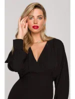 K143 Šaty morská panna - čierne