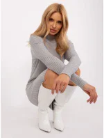 Dámske pletené šaty PM SK PM319.19 Sivá - FPrice