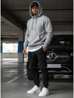 Pánske čierne tepláky FashionStreet UX2395