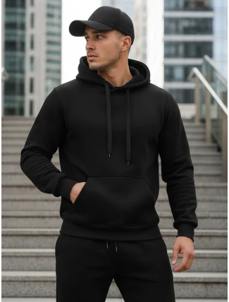 Pánska čierna mikina FashionStreet BX5914