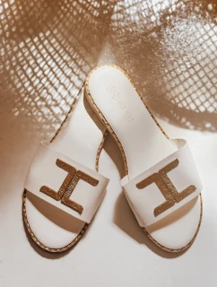 Dámske žabky GOLDISH white FashionStreet ZY0940