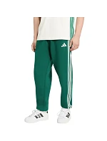 Pánske nohavice adidas Essentials 3-Stripes Fleece Tapered Cuffed zelené KY4129