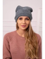 Majka dámska čiapka K376 tmavo šedá