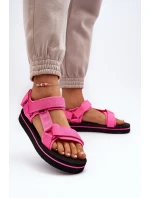 Damskie Sandały Na Platformie Lee Cooper LCW-24-05-2750L Fuksja