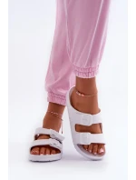 Dámske penové papuče s prackami biele Luciene