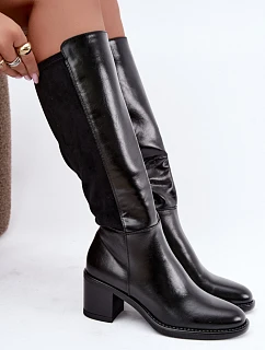 Čižmy na podpätku, model 231620 Step in style