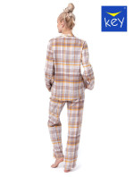 Dámske rozopínacie pyžamo Key LNS 448 B23 2XL-4XL