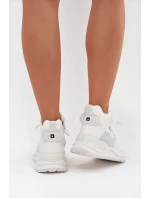 Buty Sportowe Damskie Na Platformie Big Star SS274510 Białe