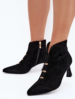 Dámske topánky na podpätku so zipsom, model 232085 Step in style