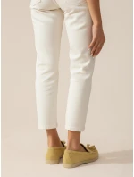 Dámske semišové mokasíny so spojkou žlté FashionStreet ZY1342