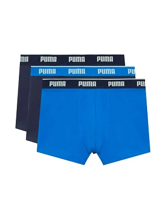 Pánske boxerky Puma, balenie po 3 kusoch, tmavomodré, modré 947130 06 Pánske boxerky Puma, balenie po 3 kusoch, tmavomodré, modré 947130 06