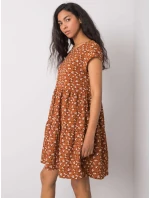 Šaty D50051Z30268 svetlo hnedé