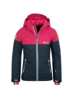 Trollkids Dievčenská bunda s kapucňou Hallingdal Navy blue/pink (223-114)
